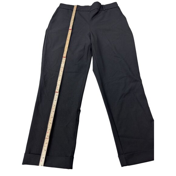 Rachel Zoe Womens Black Wide-Leg Trousers Size 10 Polyester & Viscose - Picture 3 of 11